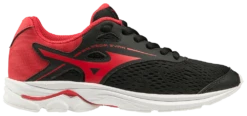 SCARPA DA CORSA DA BAMBINO MIZUNO WAVE RIDER NERA ROSSA