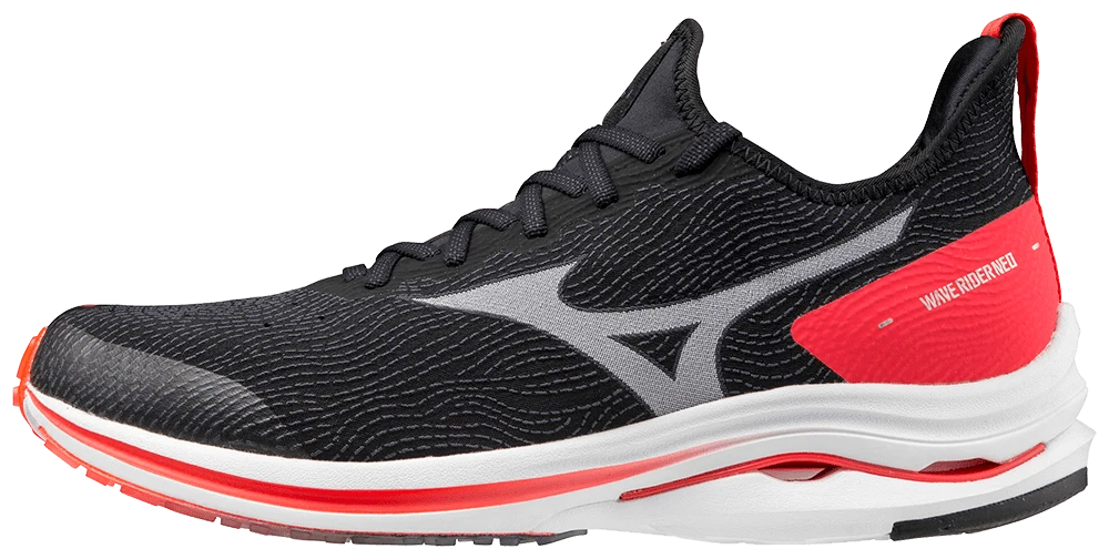 SCARPA DA CORSA DA UOMO MIZUNO WAVE RIDER NEO NERA 2 SCARPA DA CORSA DA UOMO MIZUNO WAVE RIDER NEO NERA - immagine 2