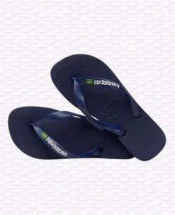 INFRADITO UNISEX HAVAIANAS BRASIL LOGO BLU NAVY -Corriviva Negozio 0041705 infradito unisex havaianas brasil logo blu navy