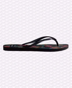 INFRADITO DONNA HAVAIANAS SLIM TROPICAL NERE CON MOTIVO FLOREALE 6 INFRADITO DONNA HAVAIANAS SLIM TROPICAL NERE CON MOTIVO FLOREALE -Corriviva Negozio 0041739 infradito donna havaianas slim tropical nere con motivo floreale