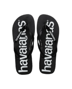 INFRADITO UOMO HAVAIANAS CON LOGO BIANCO/NERO