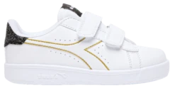SCARPA JUNIOR DIADORA GAME P PS GIRL BIANCO/GLITTER/ORO