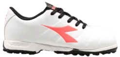 SCARPA DA CALCIO JUNIOR DIADORA PICHICHI 3 TF BIANCA CON LOGO ROSA SALMONE