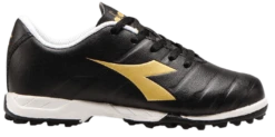 SCARPA DA CALCIO JUNIOR DIADORA PICHICHI 3 TF NERA CON LOGO DORATO