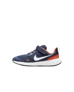 SCARPA DA RUNNING JUNIOR NIKE REVOLUTION 5 BLU/ARANCIONE