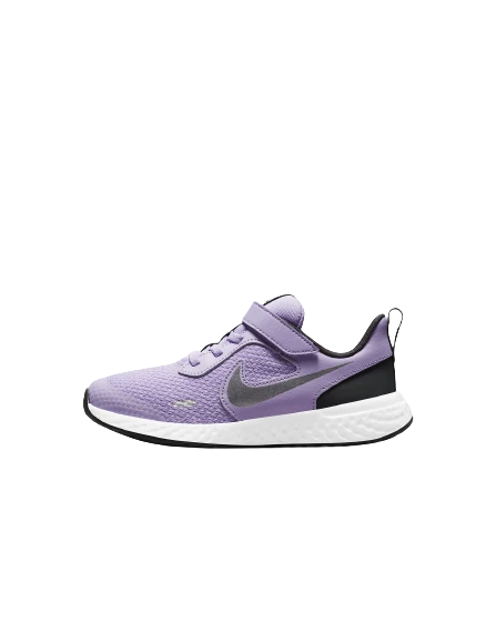 SCARPE DA RUNNING JUNIOR CON VELCRO NIKE REVOLUTION 5 LILLA 1 SCARPE DA RUNNING JUNIOR CON VELCRO NIKE REVOLUTION 5 LILLA