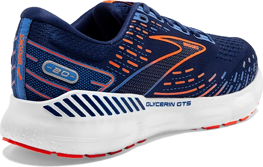 SCARPA DA CORSA DA UOMO BROOKS GLYCERIN GTS 20 BLU 2 SCARPA DA CORSA DA UOMO BROOKS GLYCERIN GTS 20 BLU - immagine 2