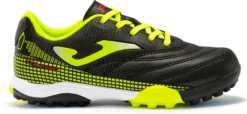 SCARPA DA CALCIO JUNIOR JOMA TOLEDO JR TURF NERO AMARILLO FLUO