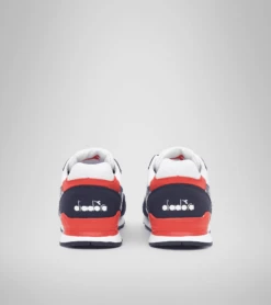 SCARPA DIADORA JUNIOR N.92 PS 101.177716 C9908 BLU - ROSSO - BIANCO -Corriviva Negozio 0055631 scarpa diadora junior n92 ps 101177716 c9908 blu rosso bianco
