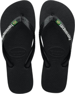 INFRADITO DA MARE UNISEX HAVAIANAS BRASIL LOGO BLACK-BLACK 4110850 1069