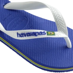 INFRADITO DA MARE UNISEX HAVAIANAS BRASIL LOGO MARINE BLUE 4110850 2711 -Corriviva Negozio 0060216 infradito da mare unisex havaianas brasil logo marine blue 4110850 2711