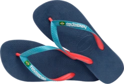 INFRADITO DA MARE UNISEX HAVAIANAS BRASIL MIX INDIGO BLUE 4123206 0089 -Corriviva Negozio 0060240 infradito da mare unisex havaianas brasil mix indigo blue 4123206 0089