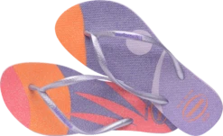 INFRADITO DA MARE JUNIOR HAVAIANAS SLIM PALETTE GLOW QUIET LILAC 4145766 5251 -Corriviva Negozio 0060317 infradito da mare junior havaianas slim palette glow quiet lilac 4145766 5251