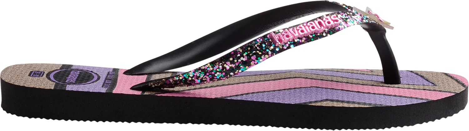 INFRADITO DA MARE JUNIOR HAVAIANAS KIDS SLIM GLITTER TRENDY BLACK 4146976 0090 3 INFRADITO DA MARE JUNIOR HAVAIANAS KIDS SLIM GLITTER TRENDY BLACK 4146976 0090 - immagine 3
