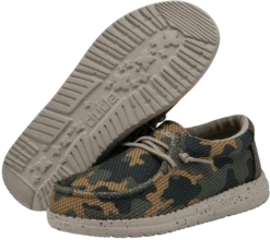 SCARPA JUNIOR HEYDUDE WALLY YOUTH SOX ARMY CAMO -Corriviva Negozio 0060591 scarpa junior dude wally youth sox army camo