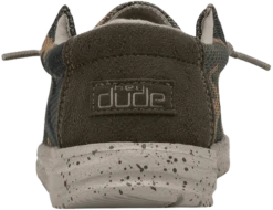 SCARPA JUNIOR HEYDUDE WALLY YOUTH SOX ARMY CAMO -Corriviva Negozio 0060593 scarpa junior dude wally youth sox army camo