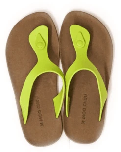 SANDALO DA UOMO MOO CHUU CANDY BROWN LIME