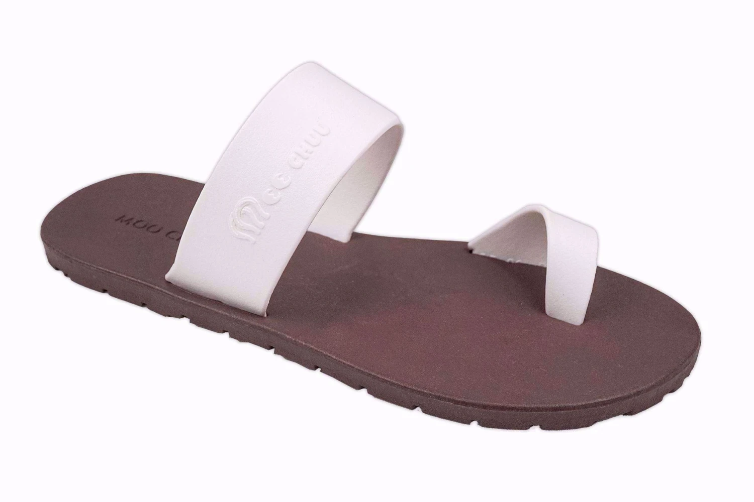 SANDALI MOO CHUU POP THUM BROWN WHITE 2 SANDALI MOO CHUU POP THUM BROWN WHITE - immagine 2