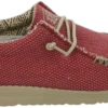 SCARPE DA UOMO HEYDUDE WALLY BRAIDED POMPEIAN RED 40003 6VP