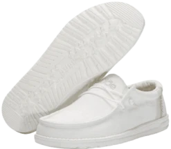 SCARPE DA UOMO HEYDUDE WALLY BREAK STITCH WHITE 40015 100 -Corriviva Negozio 0081349 scarpe da uomo heydude wally break stitch white 40015 100