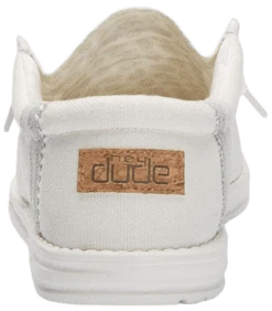 SCARPE DA UOMO HEYDUDE WALLY BREAK STITCH WHITE 40015 100 -Corriviva Negozio 0081351 scarpe da uomo heydude wally break stitch white 40015 100