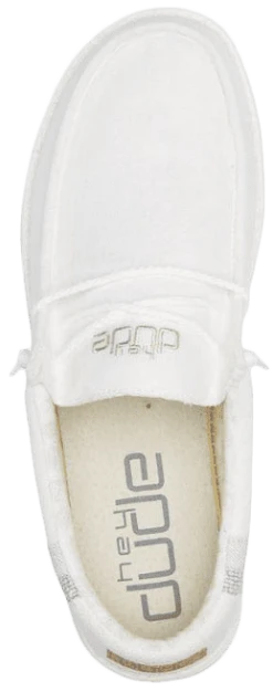 SCARPE DA UOMO HEYDUDE WALLY BREAK STITCH WHITE 40015 100 -Corriviva Negozio 0081352 scarpe da uomo heydude wally break stitch white 40015 100