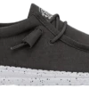 SCARPE DA UOMO HEYDUDE WALLY SLUB CANVAS DARK GREY 40009 29