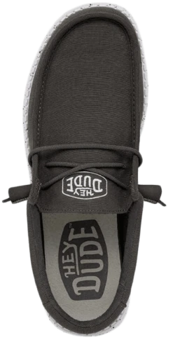 SCARPE DA UOMO HEYDUDE WALLY SLUB CANVAS DARK GREY 40009 29 -Corriviva Negozio 0081390 scarpe da uomo heydude wally slub canvas dark grey 40009 29