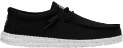 SCARPE DA UOMO HEYDUDE WALLY SLUB CANVAS BLACK 40009 001