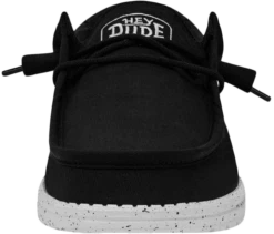 SCARPE DA UOMO HEYDUDE WALLY SLUB CANVAS BLACK 40009 001 -Corriviva Negozio 0081394 scarpe da uomo heydude wally slub canvas black 40009 001