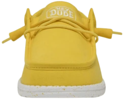 SCARPE DA UOMO HEYDUDE WALLY SLUB CANVAS EMPIRE YELLOW 40009 76I -Corriviva Negozio 0081400 scarpe da uomo heydude wally slub canvas empire yellow 40009 76i