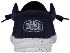 SCARPE DA UOMO HEYDUDE WALLY SLUB CANVAS NAVY 40009 410 -Corriviva Negozio 0081407 scarpe da uomo heydude wally slub canvas navy 40009 410