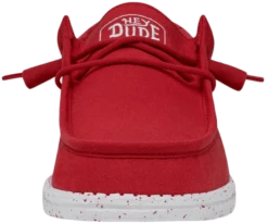 SCARPE DA UOMO HEYDUDE WALLY SLUB CANVAS RED 40009 610 -Corriviva Negozio 0081412 scarpe da uomo heydude wally slub canvas red 40009 610