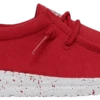 SCARPE JUNIOR HEYDUDE WALLY Y SLUB CANVAS RED 40044 610