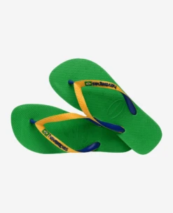 INFRADITO HAVAIANAS BRASIL MIX LEAF GREEN MARINE BLUE 1985 -Corriviva Negozio 0082045 havaianas brasil mix leaf greenmarine blue 1985