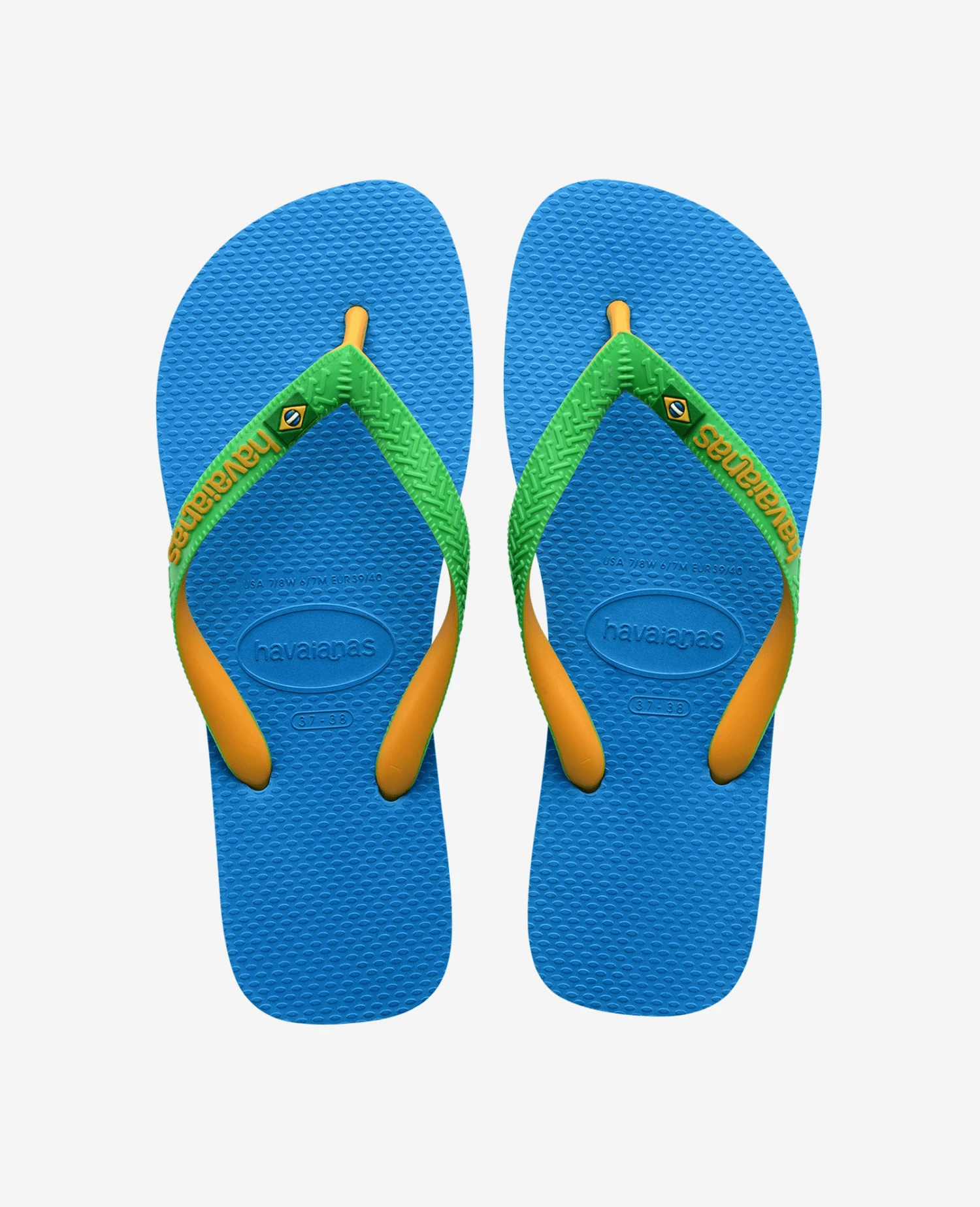 INFRADITO HAVAIANAS BRASIL MIX TURQUOISE POP YELLOW 1989 2 INFRADITO HAVAIANAS BRASIL MIX TURQUOISE POP YELLOW 1989 - immagine 2
